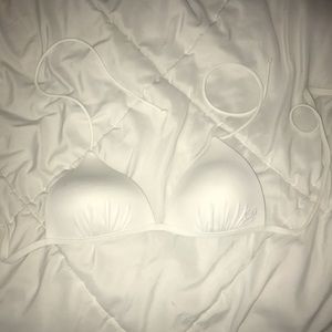 White bathing suit top